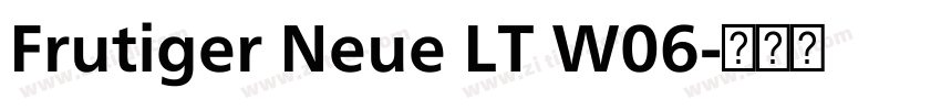 Frutiger Neue LT W06字体转换